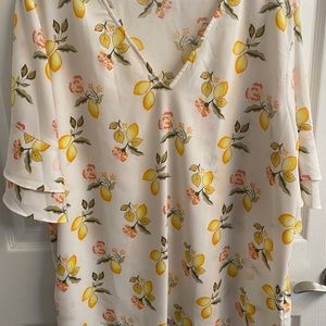 Women’s Lemon Printed Blouse